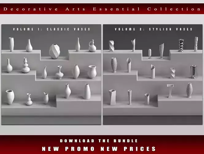 Decorative Arts Essential Bundle 3D model
