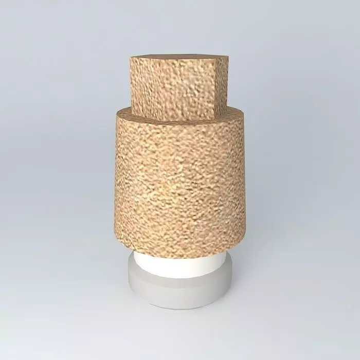 Silent 1 8 table lamp made of sand Free 3D model