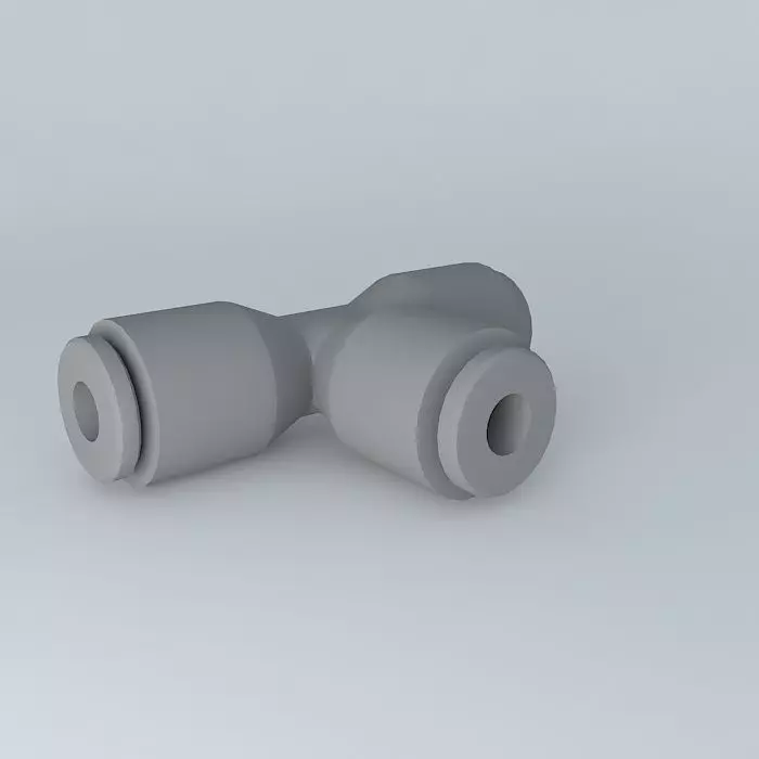 Equal diameter tee 3 Free 3D model