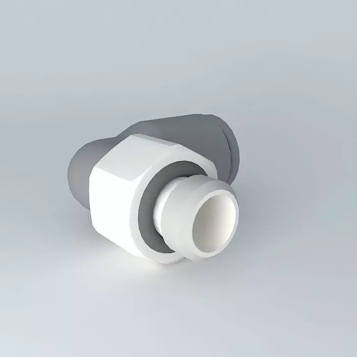 Round male angled stitching diameter 6 M7x1 Free 3D model