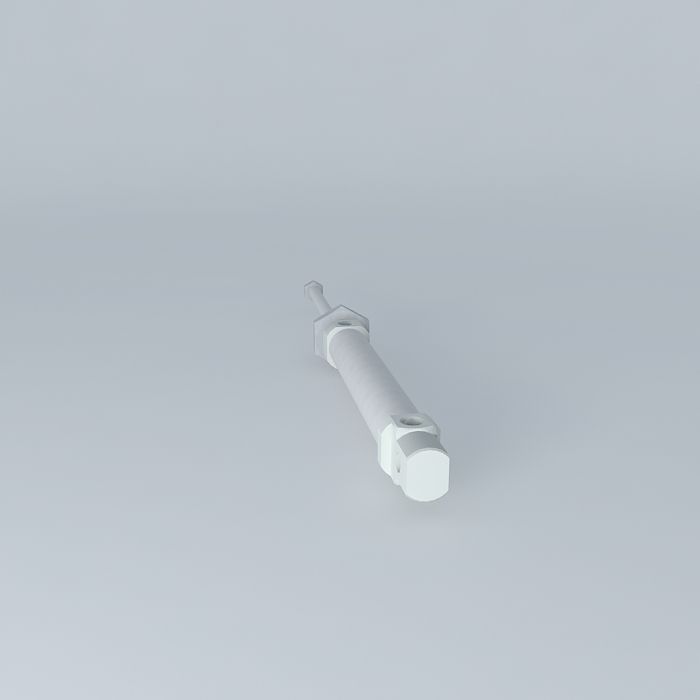 ISO 6432 cylinder diameter 20 mm Free 3D model_2