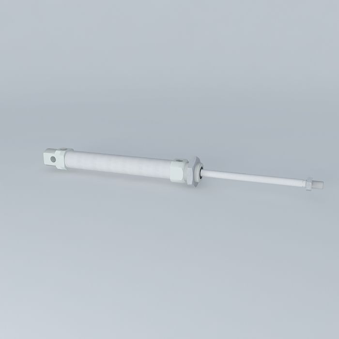 ISO 6432 cylinder diameter 20 mm Free 3D model_1