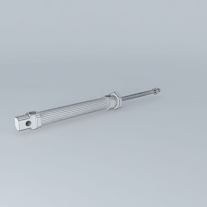 ISO 6432 cylinder diameter 20 mm Free 3D model_4