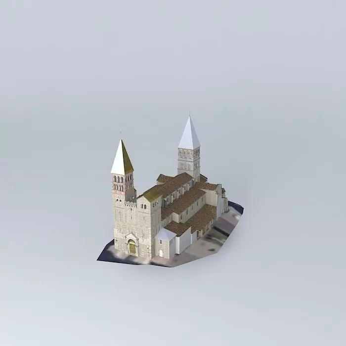 Abbaye Saint Philibert Free 3D model