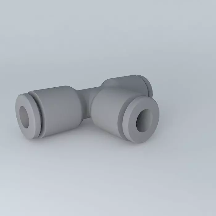 Té diameter 4 Free 3D model