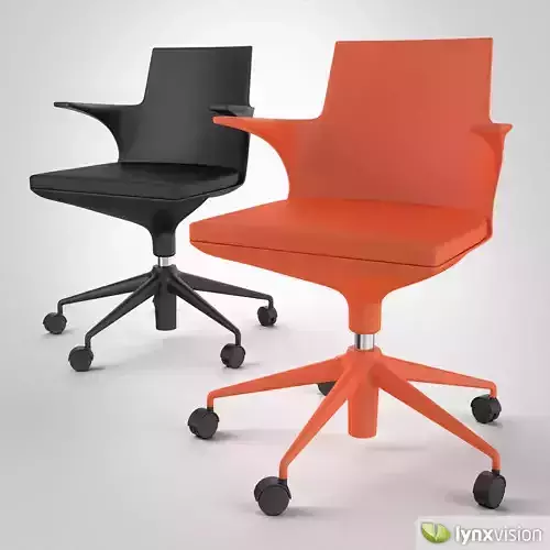 Black and Orange Hi Pad Chairs