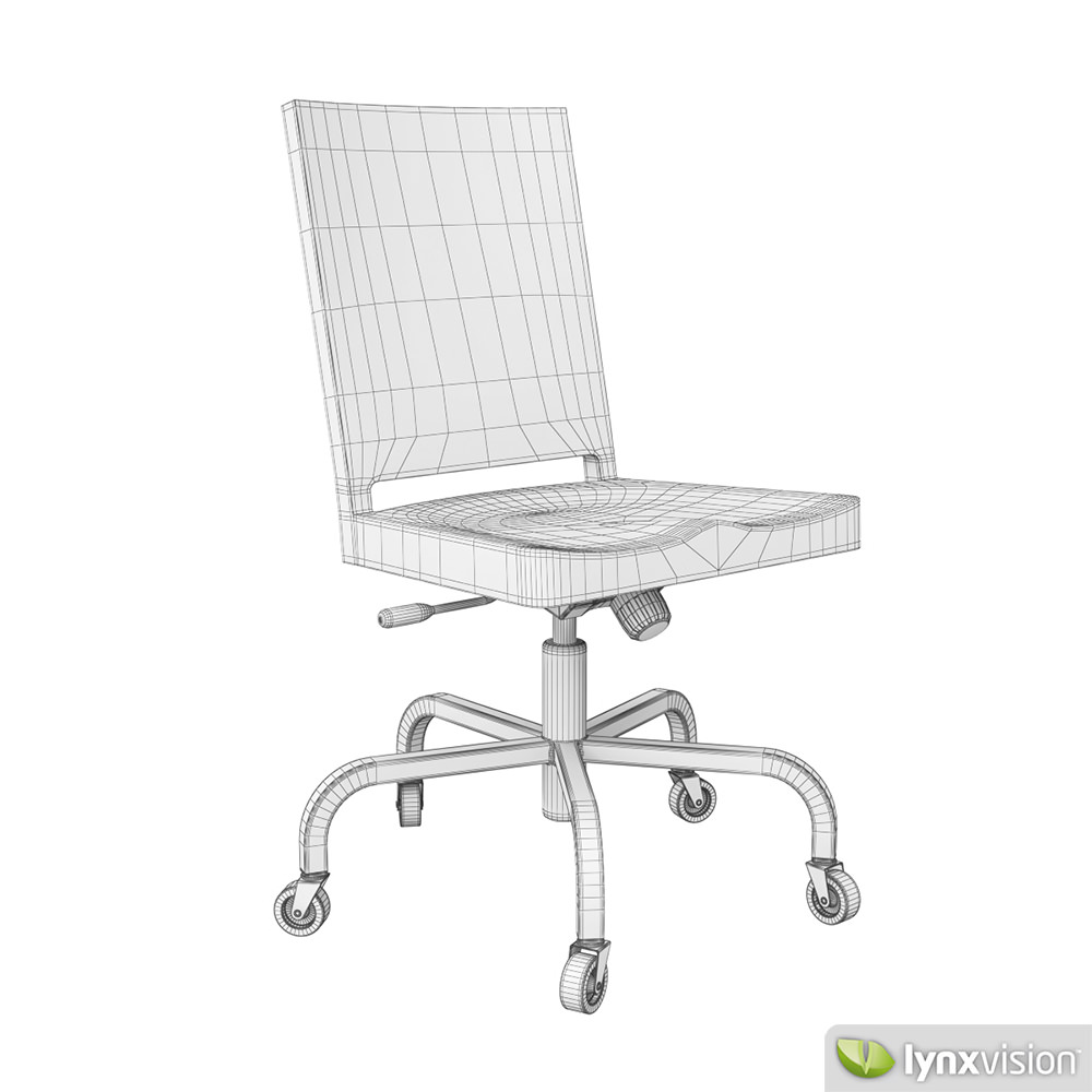 Hudson Swivel Chair 3D model_7