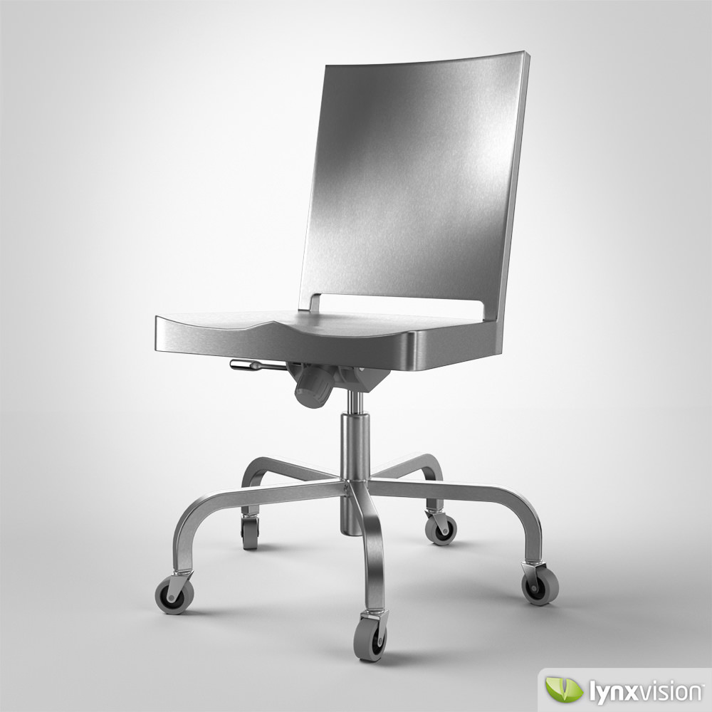 Hudson Swivel Chair 3D model_3