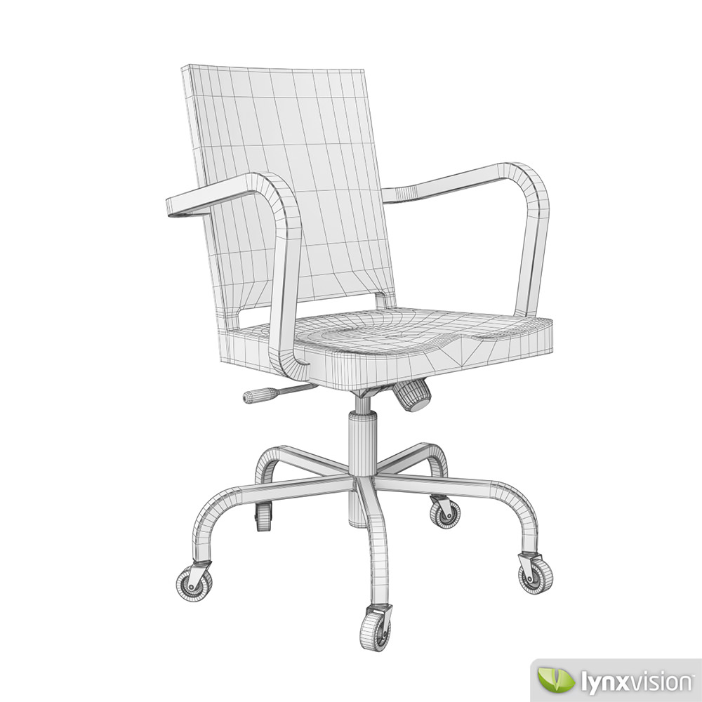 Hudson Swivel Chair 3D model_5