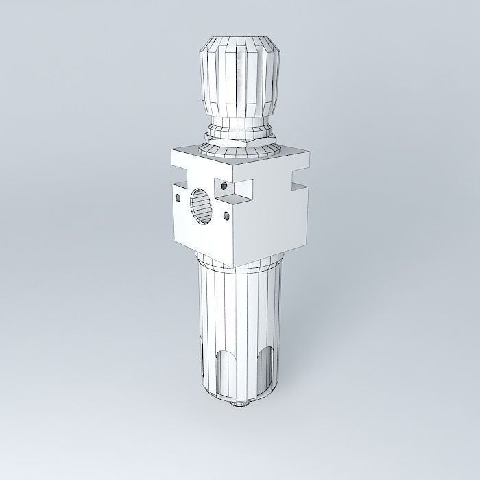 Filter regulator 1 2 free 3D model CGTrader
