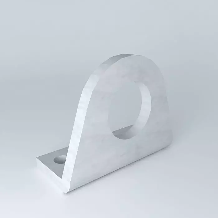 Mounting bracket 6432 ISO cylinder diameter 20 and 25 mm Free 3D model