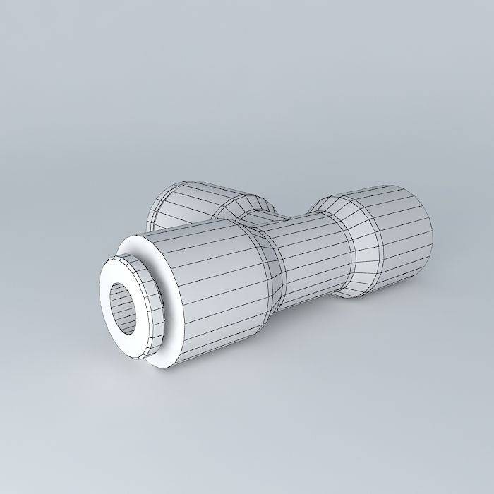 Té uneven diameters 4 6 Free 3D model_4