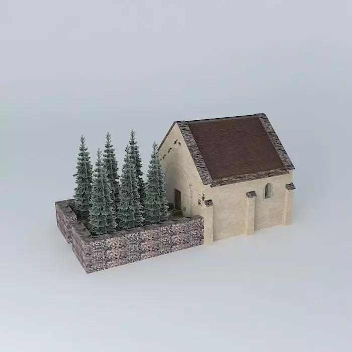 Chapelle Saint ground Free 3D model