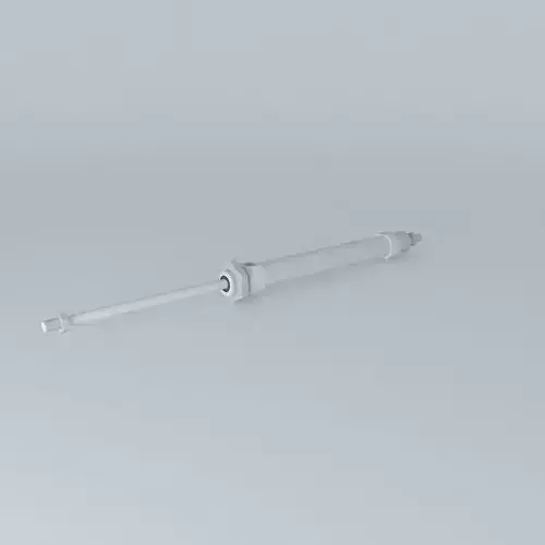 ISO 6432 cylinder diameter 20 mm through rod.