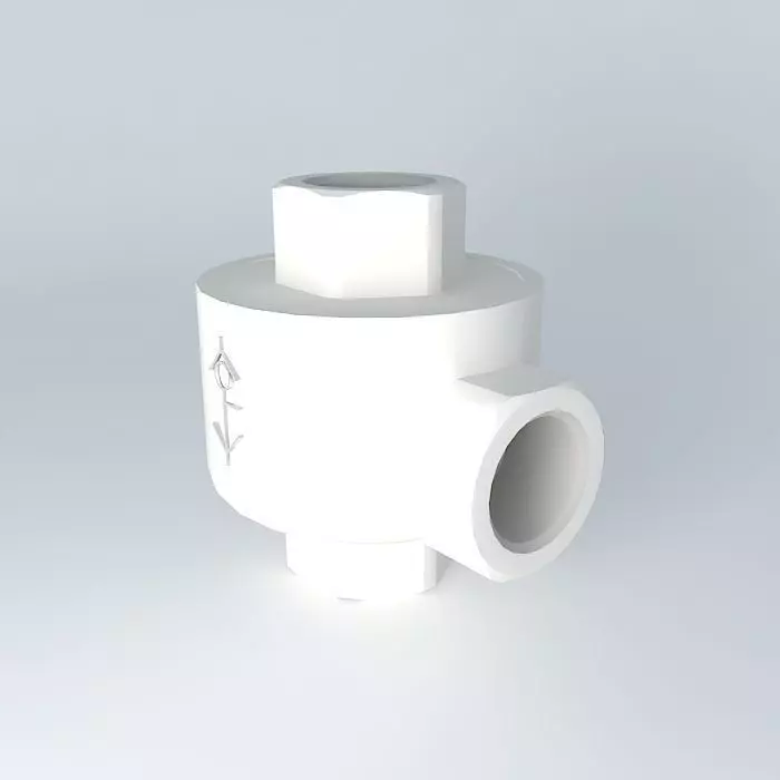 Quick drain valve 1 4 Free 3D model_0