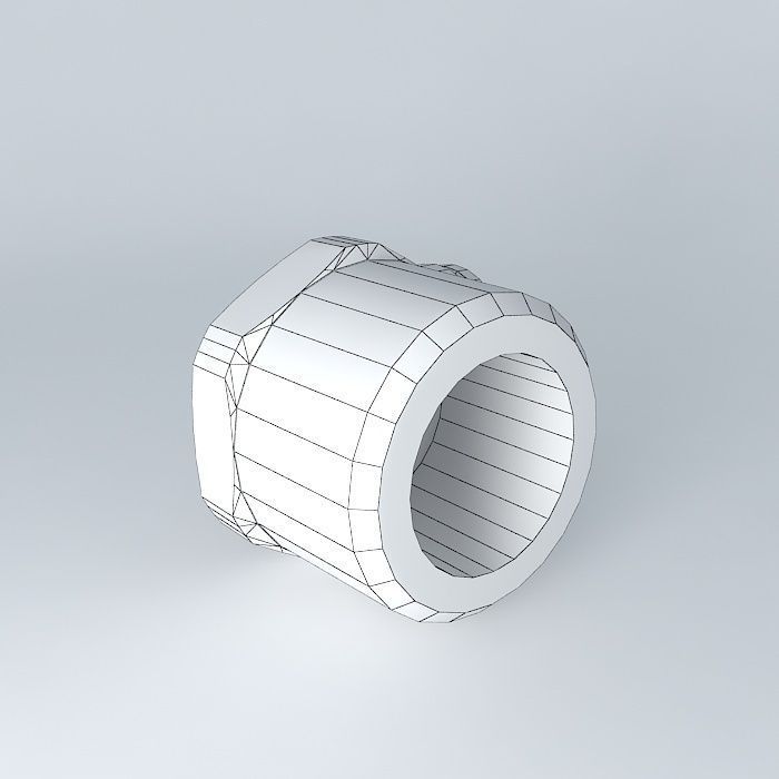 Quilting conical male bracket diameter 6  R3  8 Free 3D model_3