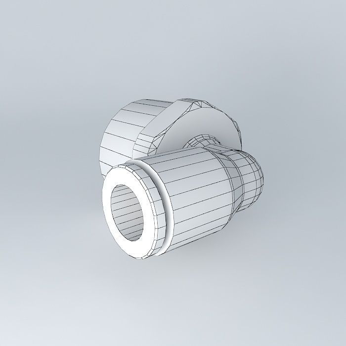 Quilting conical male bracket diameter 6  R3  8 Free 3D model_4