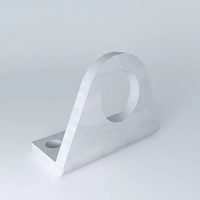 Mounting bracket ISO 6432 cylinder diameter 12 and 16 mm Free 3D model