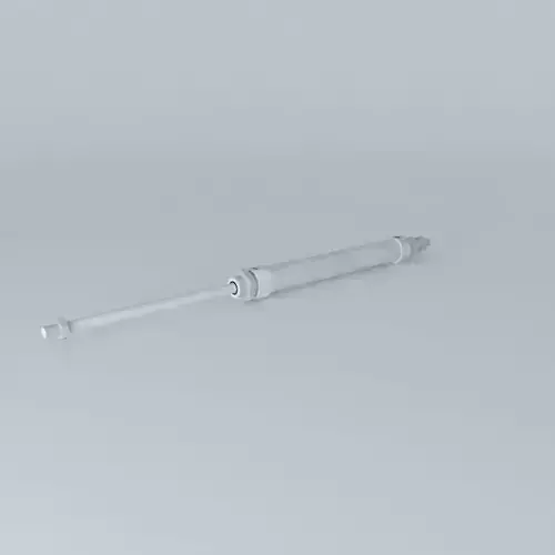 ISO 6432 cylinder diameter 25 mm through rod.