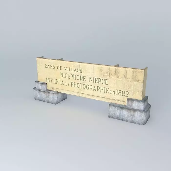 Monument Nicephore Niepce Free 3D model