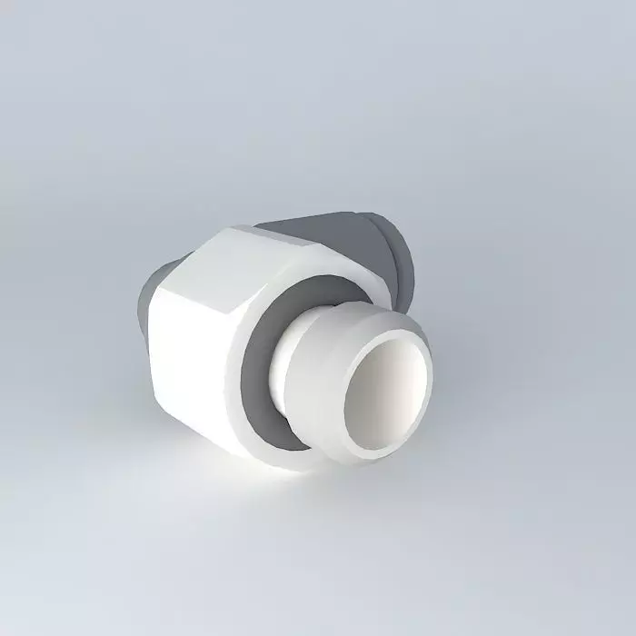 Quilting square diameter cylindrical male 4 M7x1 Free 3D model