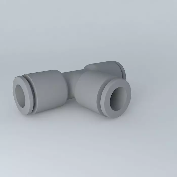 Té diameter 6 Free 3D model