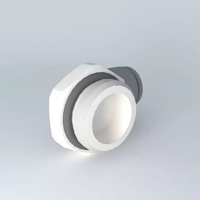 Round male angled stitching diameter 8 G3 8 Free 3D model