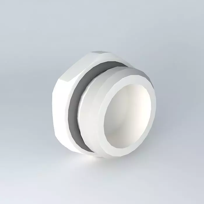 Quilting diameter cylindrical male bracket 6 G1 2 Free 3D model