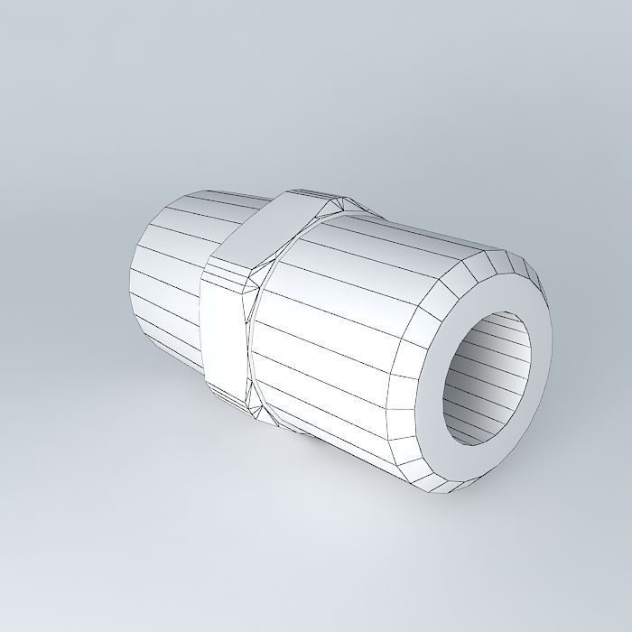 Conical nipple R1 4  R1 4 Free 3D model_4