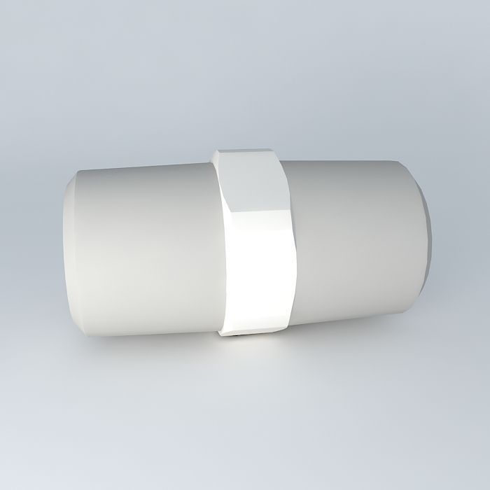 Conical nipple R1 4  R1 4 Free 3D model_2