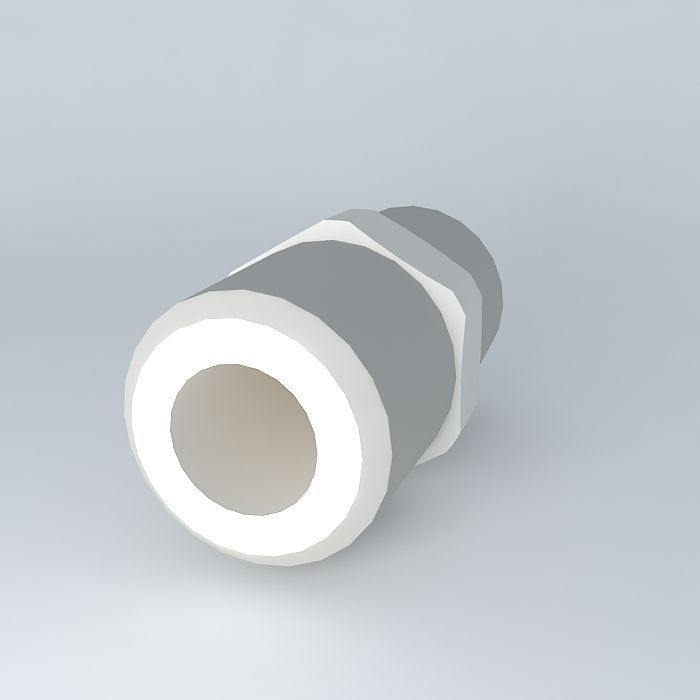 Conical nipple R1 4  R1 4 Free 3D model_1