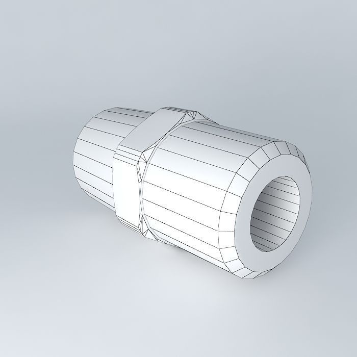 Conical nipple R1 4  R1 4 Free 3D model_3