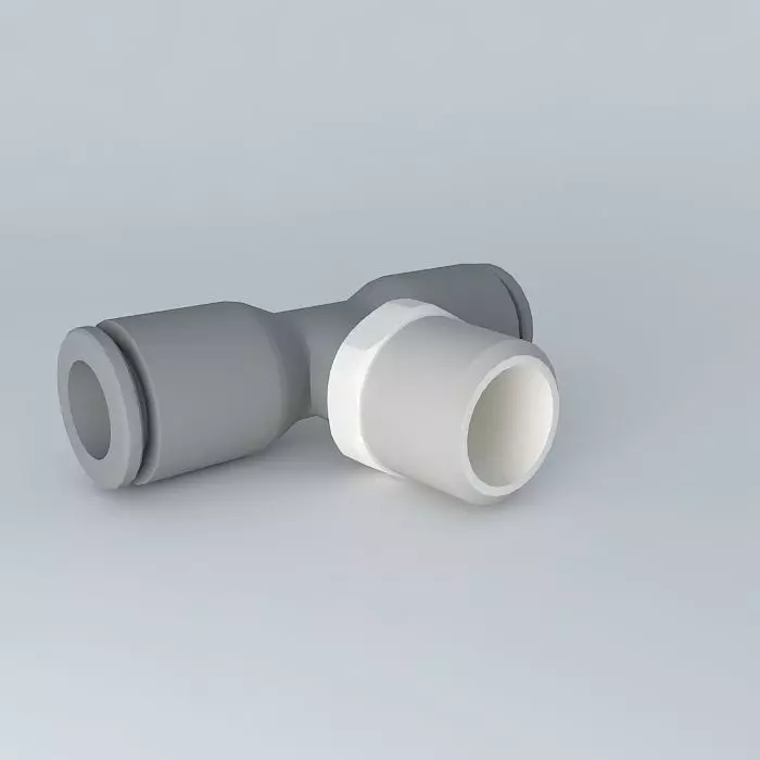 Tapered male stitching Tee diameter center 8  R1  4 Free 3D model_0