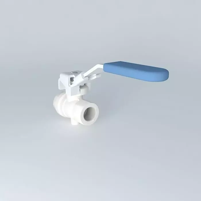 Double female valve G1 4 8mm lockable Free 3D model