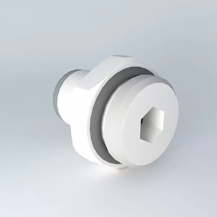 Quilting straight male diameter cylindrical 8 G3 8 Free 3D model
