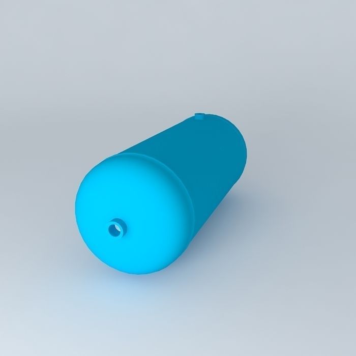 Pneumatic Tank 15 liters 4 outputs (2x 2x G 1/2 G 3/8) Free 3D model_1