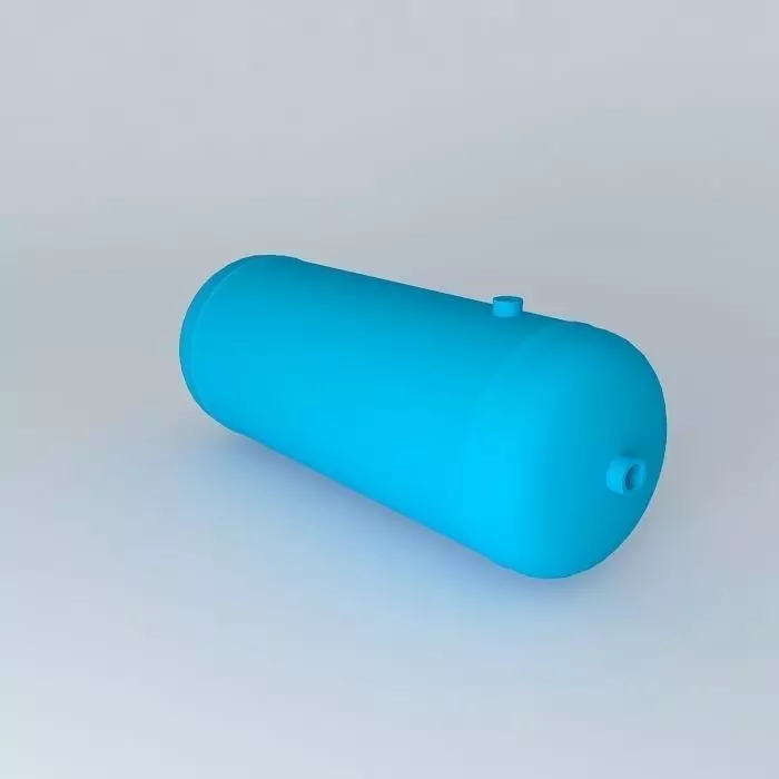 Pneumatic Tank 15 liters 4 outputs (2x 2x G 1/2 G 3/8) Free 3D model_0