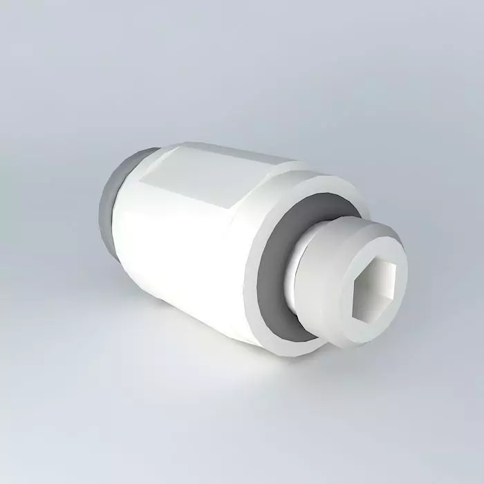 Quilting straight male cylindrical diameter 3 M5x0 8 Free 3D model