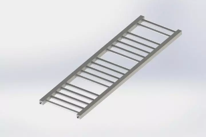 Water Heated Towel Rail Warmer Radiator Rack Free 3D model_0
