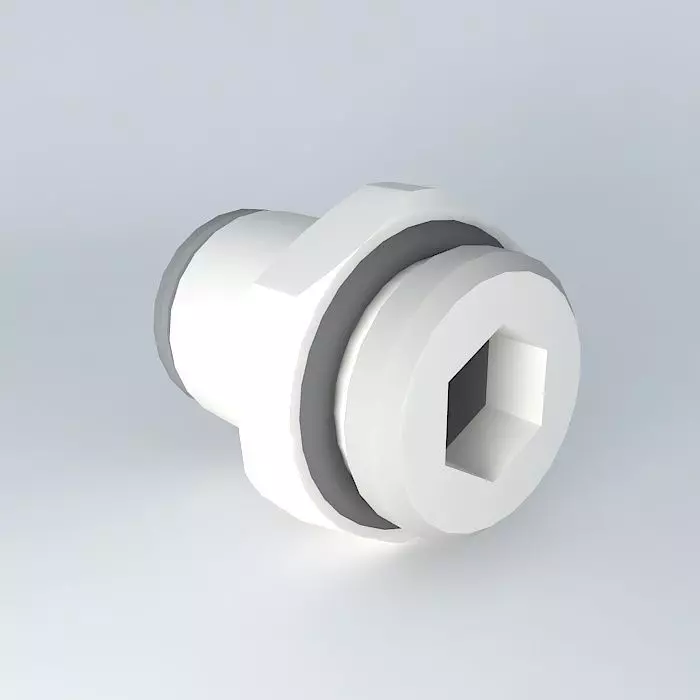 Quilting straight male cylindrical diameter 10 G3 8 Free 3D model