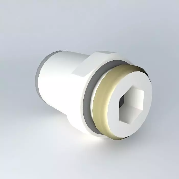 Quilting straight male cylindrical diameter 14 G1 2 Free 3D model