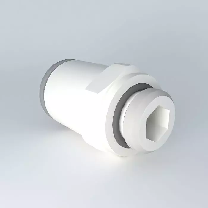 Quilting diameter cylindrical straight male 12 G1 4 Free 3D model