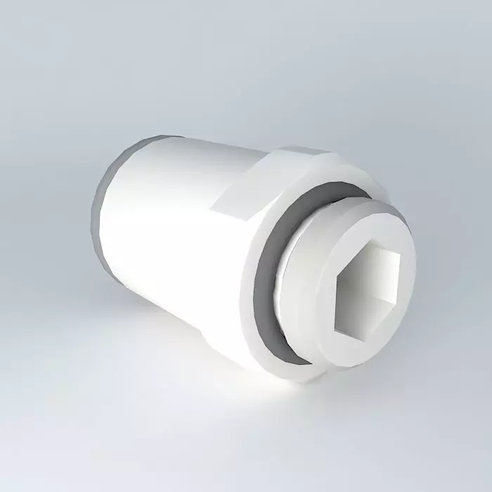 Quilting straight male cylindrical diameter 14 G3 8 Free 3D model
