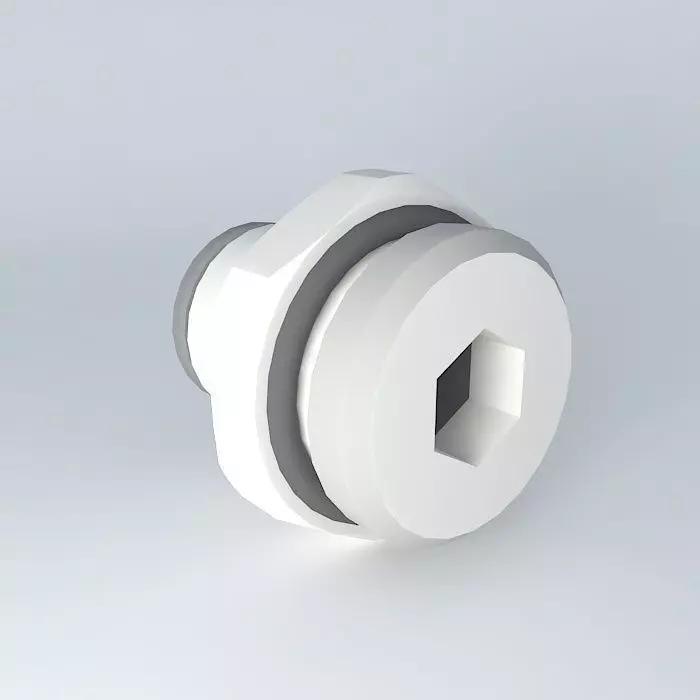 Quilting straight male cylindrical diameter 10 G1 2 Free 3D model
