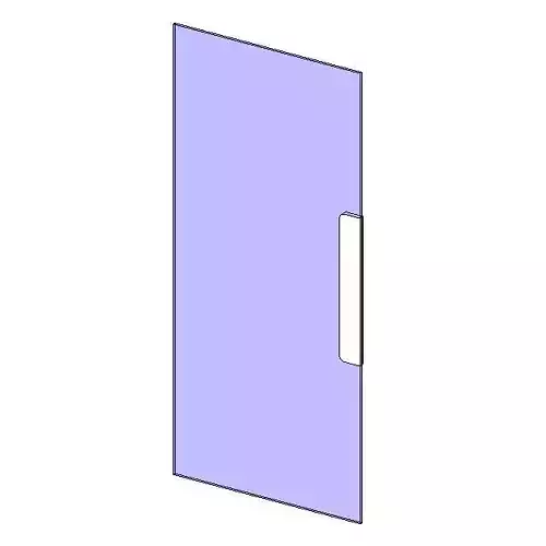 Door - Single Glass - Push plate AUS