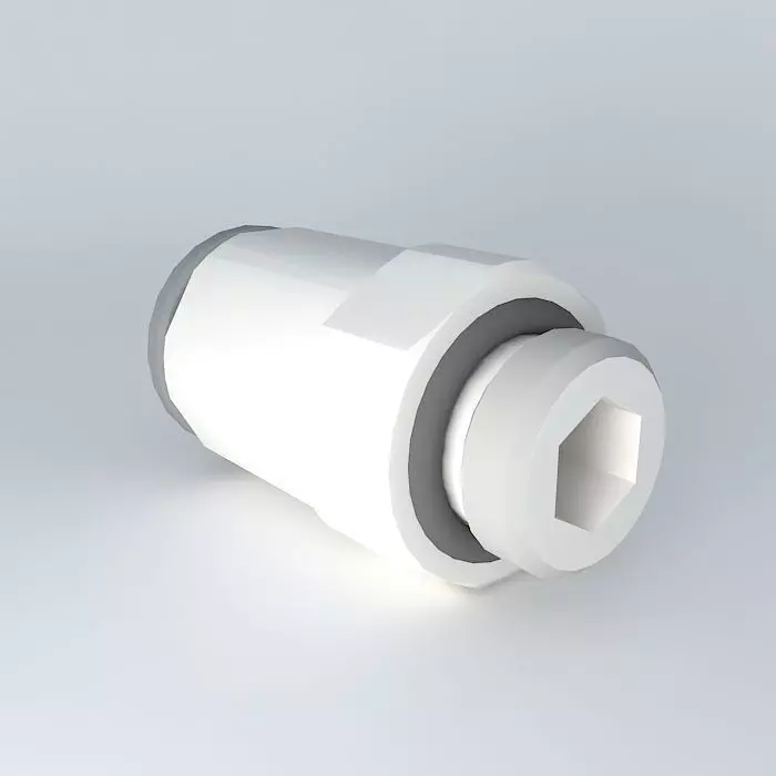 Quilting straight male diameter cylindrical 8 G1 8 Free 3D model