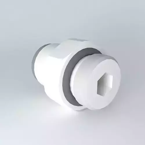 Quilting straight male cylindrical diameter 6  M10x1