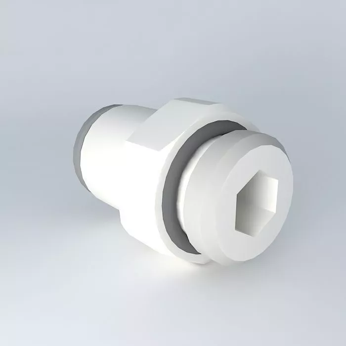 Quilting straight male diameter cylindrical 8 G1 4 Free 3D model