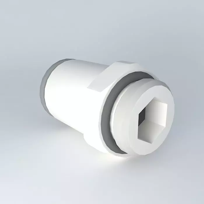Quilting diameter cylindrical straight male 12 G3 8 Free 3D model