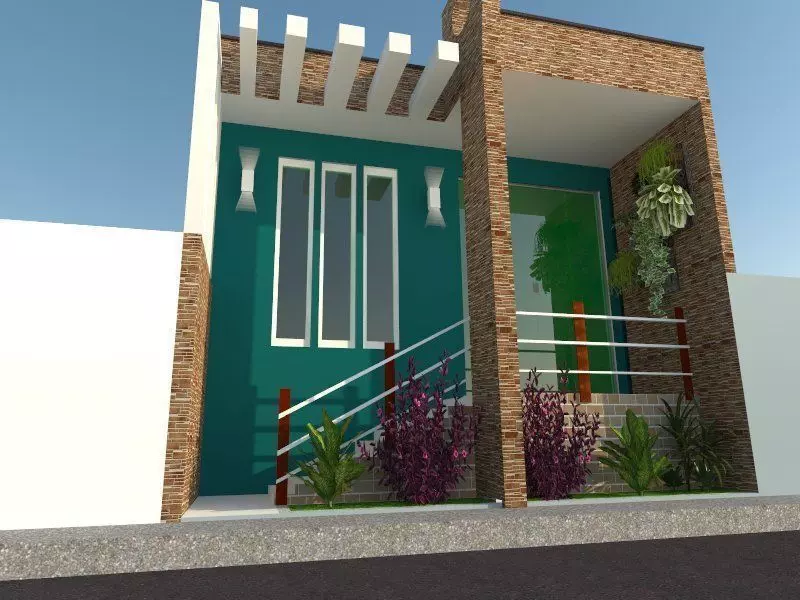 Projeto fachada Residencial 3D model_0